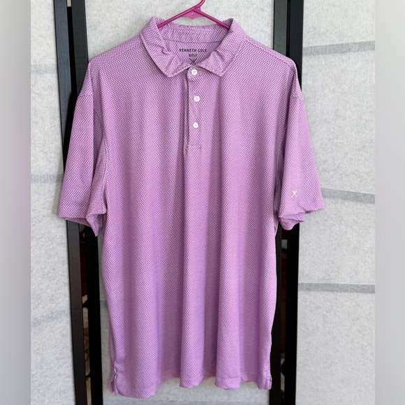 Kenneth Cole Other - Kenneth Cole Golf Polo ~ Size XL ~ Purple Geometric Pattern ~ Performance